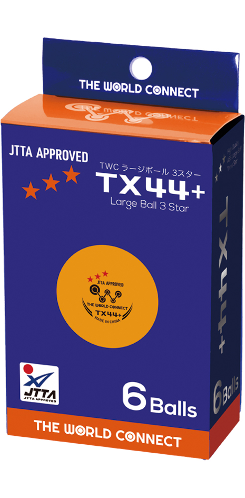 ＴＷＣラージボール３スターＴＸ４４＋（６球入）